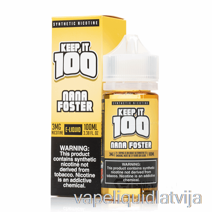 Nana Foster - Paturiet To 100 - 100ml 0mg Vape šķidruma